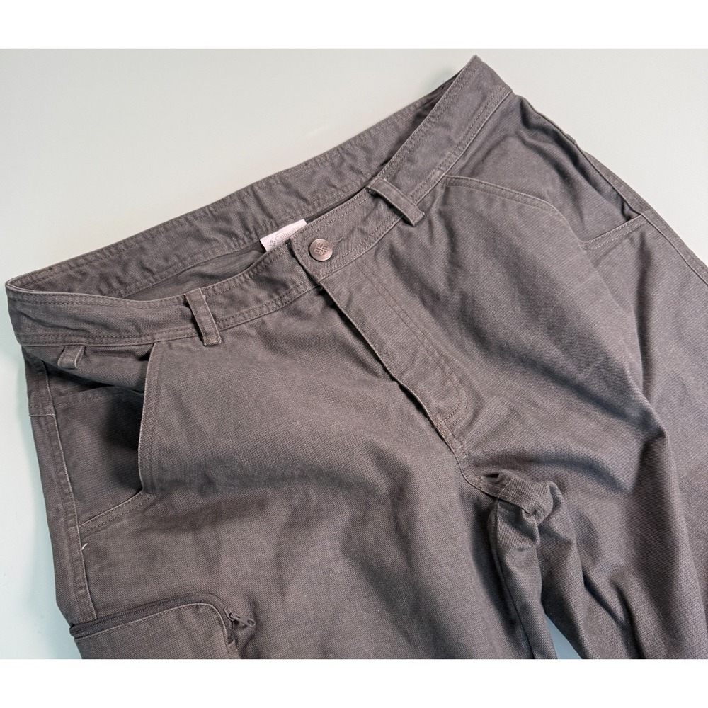 Columbia PFG Cargo Pants Mens 36x30 Gray Straight Fit
